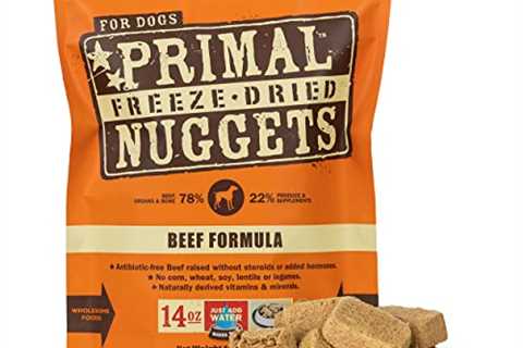 Primal Freeze Dried Raw Dog Food Nuggets Beef Formula